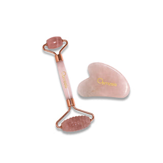 Rose Quartz Facial Roller & Gua Sha Set-Osmosis Skin AU-Osmosis Skin AU